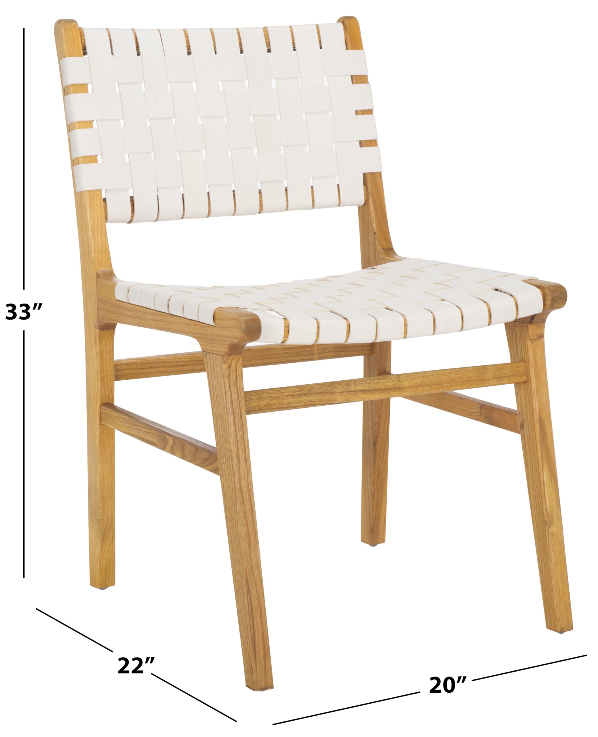 Amazon.com - Safavieh Home Taika White and Natural Woven Leather