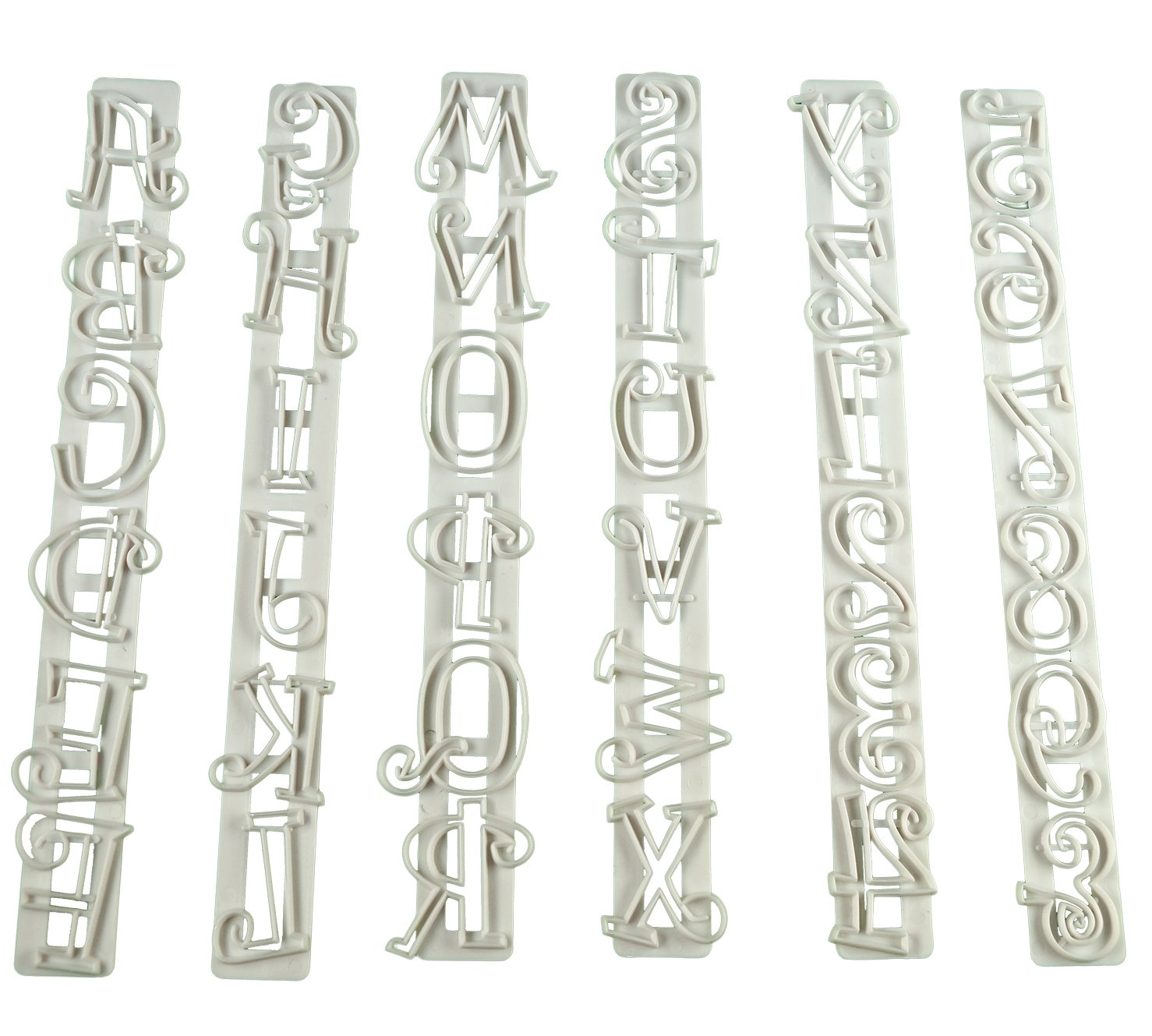 36-teiliges Fondant Ausstecher-Set – Buchstaben A-Z & Zahlen 0-9, Wiederverwendbar, Lebensmittelecht