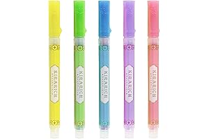 Zebra Glitter Highlighter, Kirarich, 5 Color Set