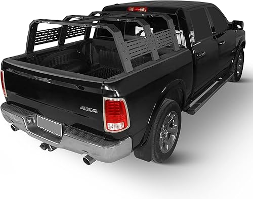 Miniatura 4 de Hooke Road Estante de Cama Overland de 18.8" de Alto para Camiones de Tamaño Completo Sin Rieles de Cama - Compatible con Ford F-150 y Raptor, Dodge