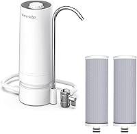 Vista 13 de Waterdrop Filtro de agua para grifo de fregadero, sistema de filtro de agua de encimera de 4000 galones y recordatorio de vida del filtro, reduce