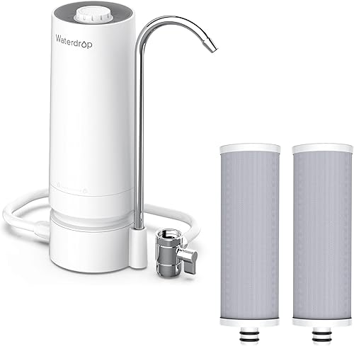 Miniatura 10 de Waterdrop Filtro de agua alcalino para encimera, 12 meses o 8,000 galones de larga duración, certificado NSFANSI 42 y 372, reduce los metales