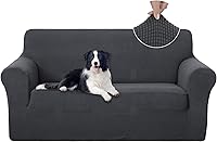 Vista 42 de U-NICE HOME Funda para sofá biplaza elástica, cubierta para sofá, funda para sillón, protector de muebles para sofá con 2 cojines, funda para sofá