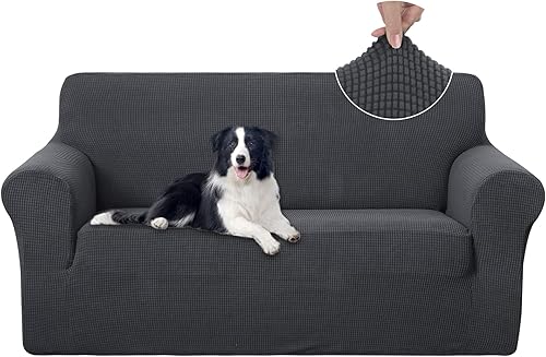 Miniatura 181 de U-NICE HOME Funda elástica para sofá de 2 plazas, funda protectora de muebles para sofá de 2 plazas, apta para mascotas (sofá biplaza, beige)