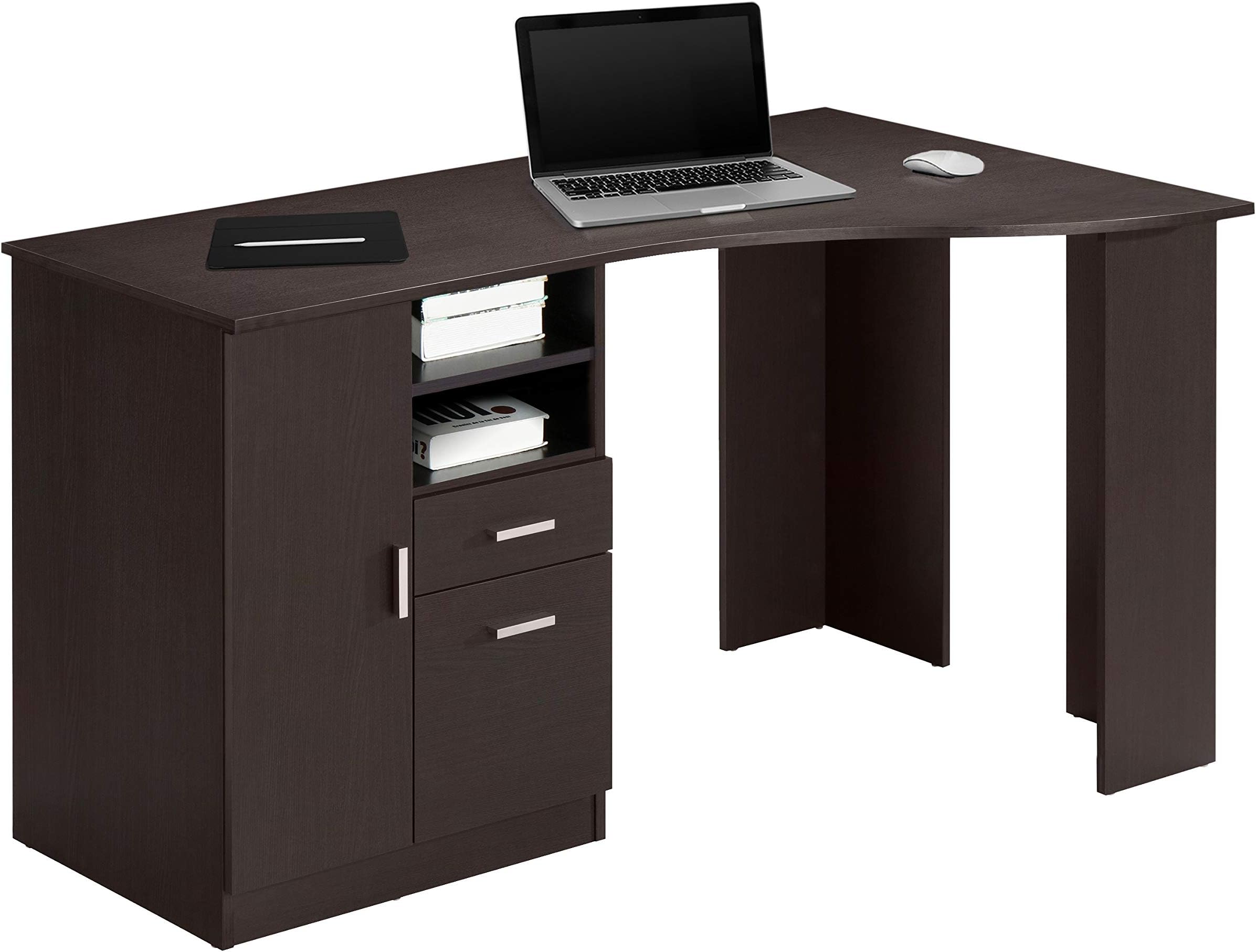 Classic Office Storage Computer Desk, Espresso