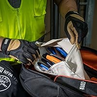 Vista 3 de KLEIN TOOLS Bolsa con cremallera, bolsa de lona para herramientas con cierre de latón resistente