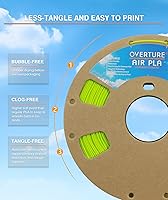 Vista 5 de OVERTURE - Filamento PLA Air, PLA pre-espumado de baja densidad, PLA ligero, carrete de cartón, 0.82 kg (1.8 lbs), precisión dimensional +/- 0.02 mm