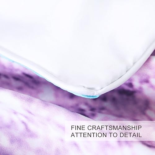 Miniatura 4 de BlessLiving - Juegos de cama con funda de colcha de rosa brillante color marmolado