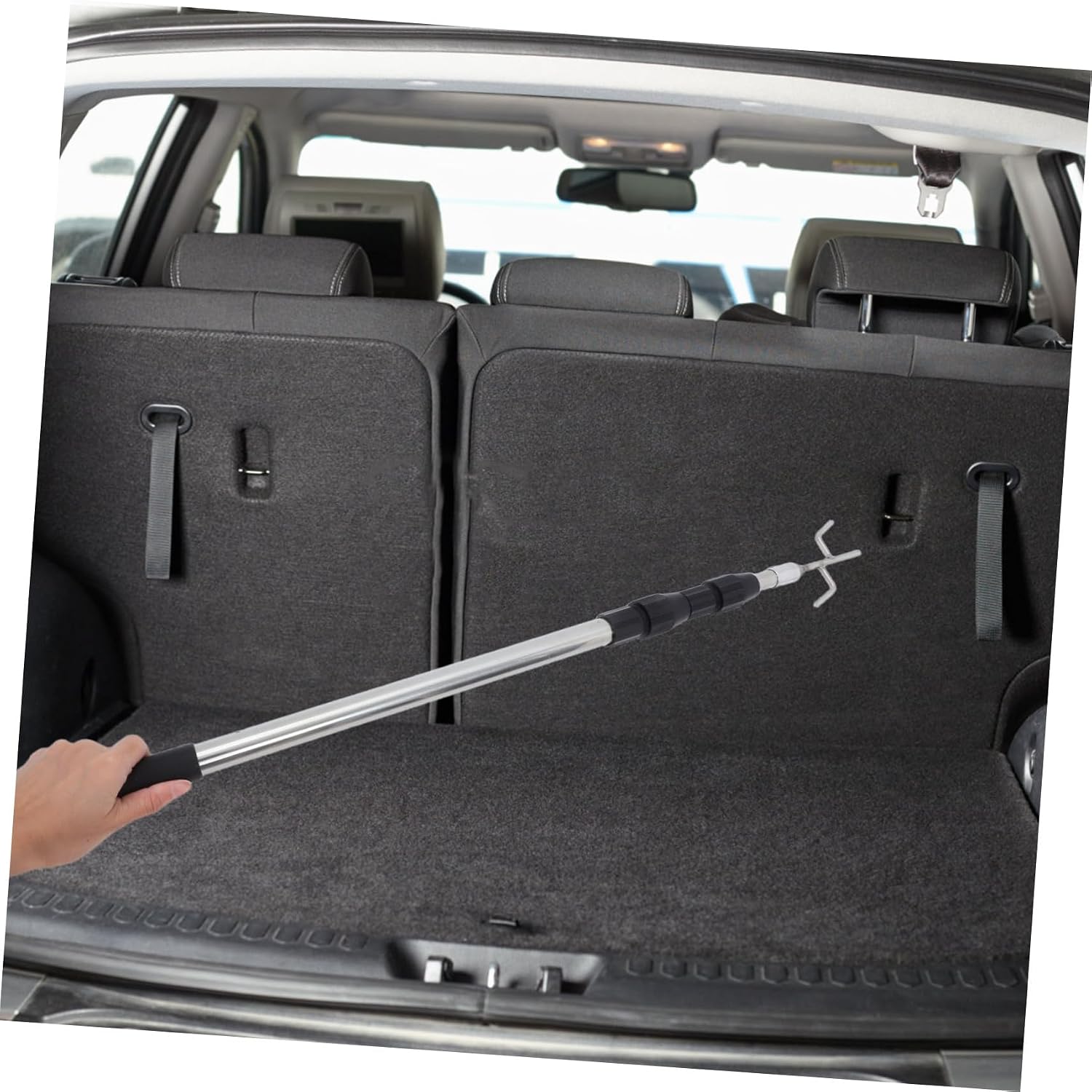 BESTOYARD Telescoping Truck Cargo Grabber Tool Truck Bed Hook Extendable Reach Tool Portable Magnetic Stick