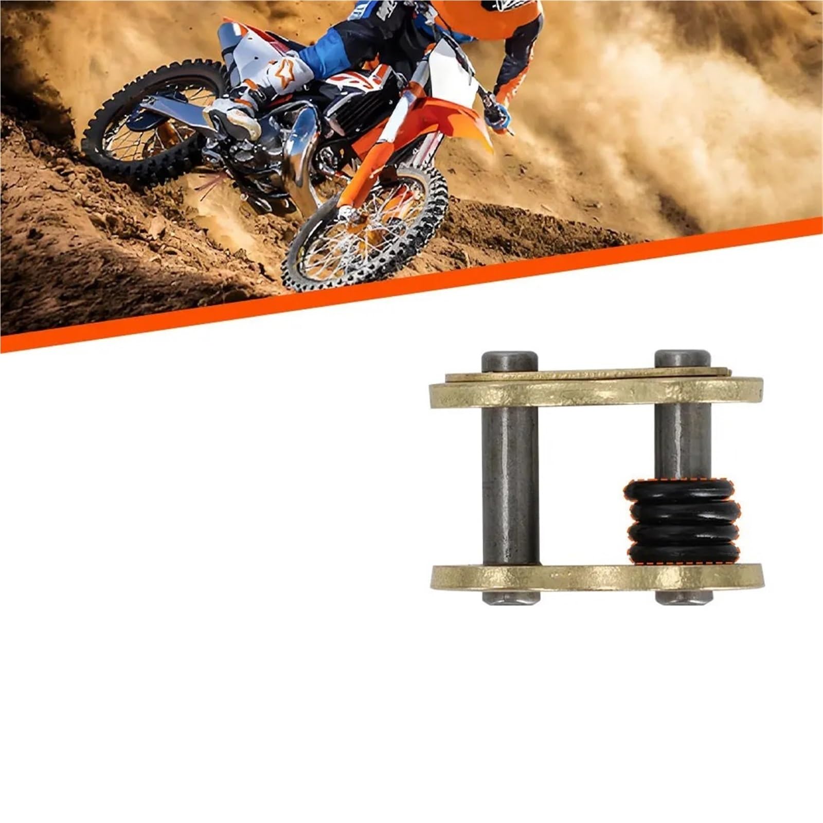 Catene per moto 420 428 520 525 530HV Collegamento Anello Fibbia Moto Catena di trasmissione