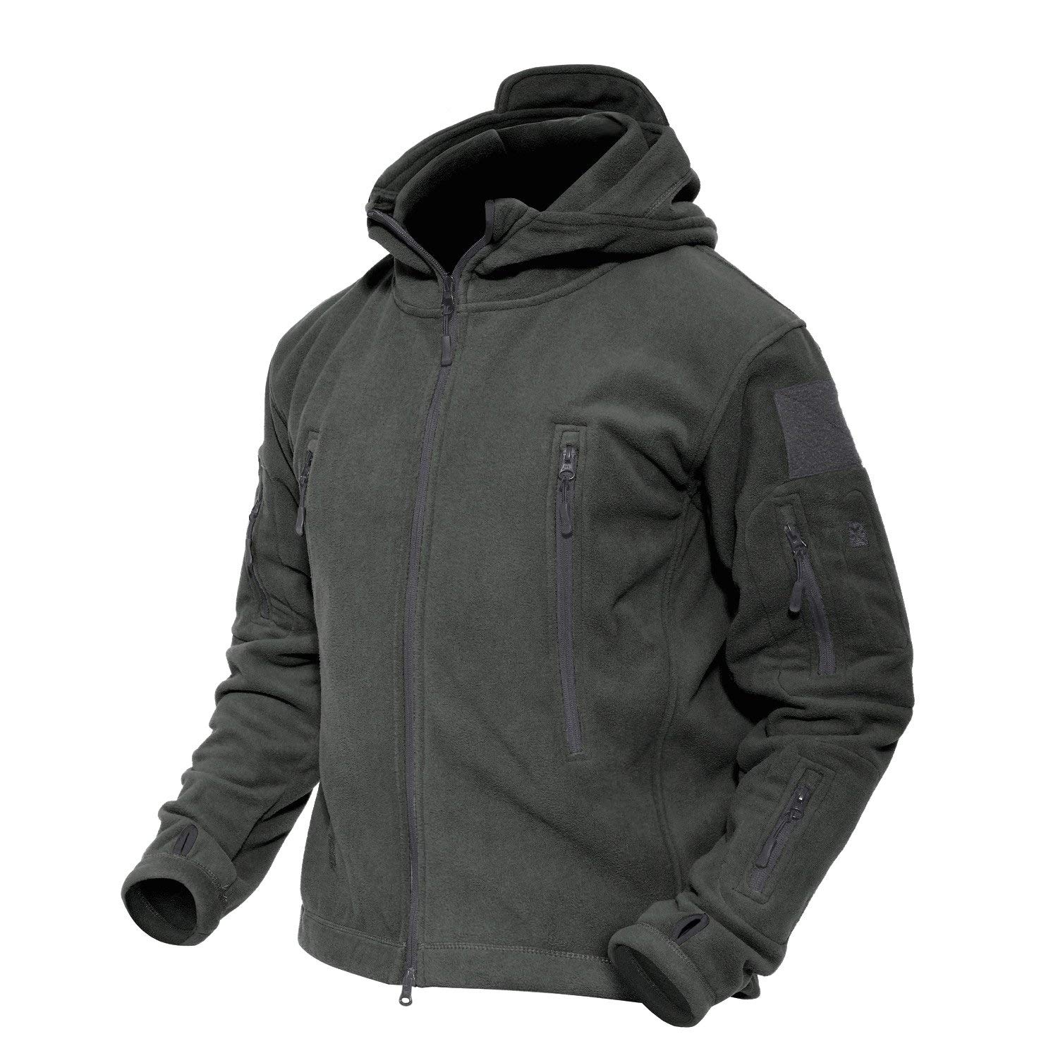 Men's Military Tactical Jacket Warm Fleece Hoodies Sport Outdoor Winter Coats Windbreaker