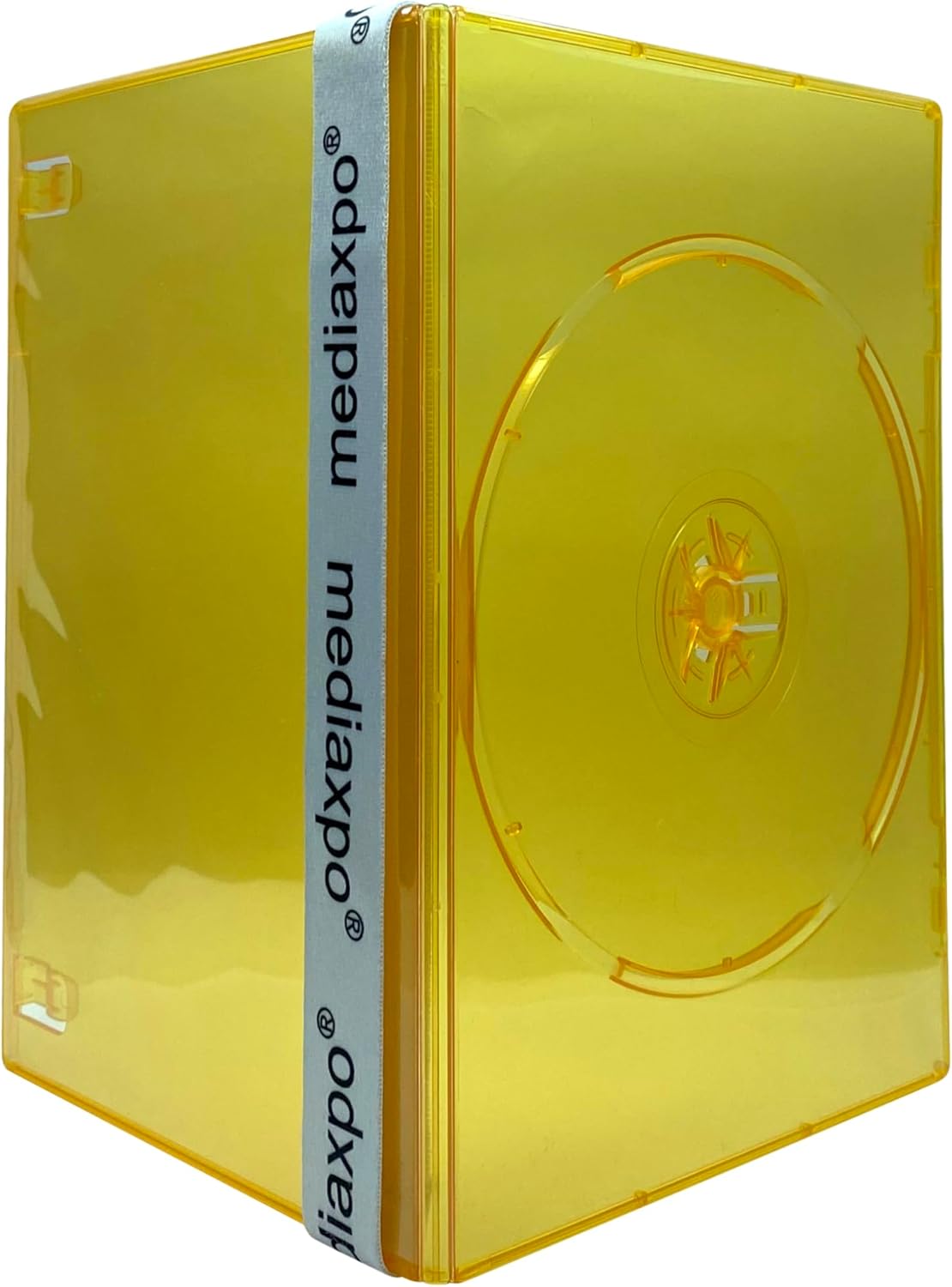Mediaxpo 200 Slim Clear Orange Color Single DVD Cases 7MM
