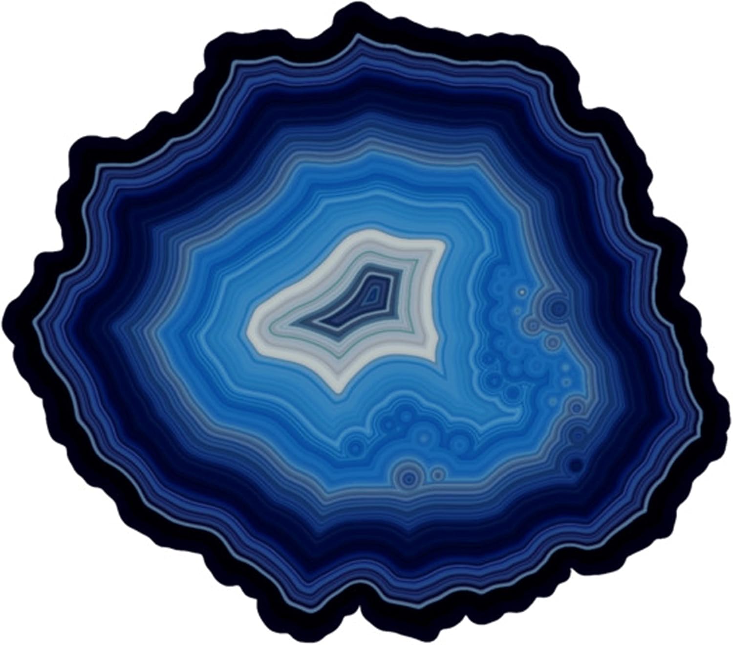 Wood-Art Mind Exercise Challenge for Adults, Colorful Agate Theme, 180 Pieces, 8 x 0.25 in - Blue