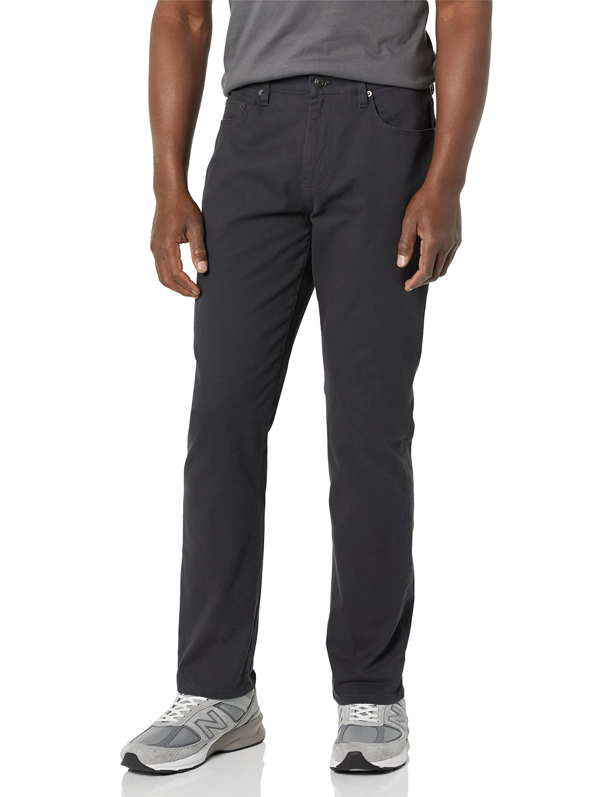 Amazon Essentials Mens Athletic-Fit 5-Pocket Stretch Twill Pant Pants -Asphalt 36W x 29L