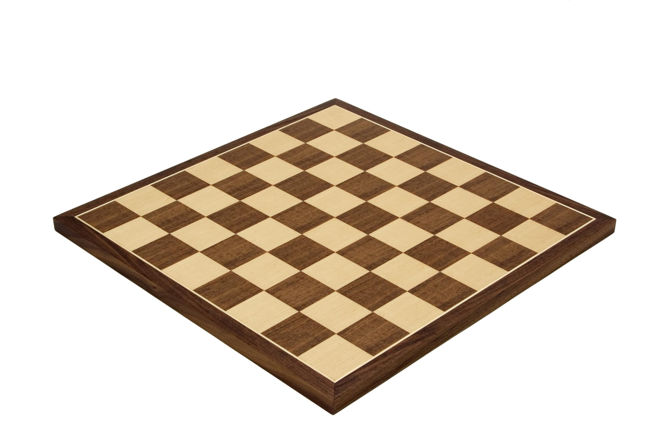 The Regency Chess Company 15.75" Spanish Walnut & Maple Chess Board - 1.75" Squares, 2 Players, Age 8+