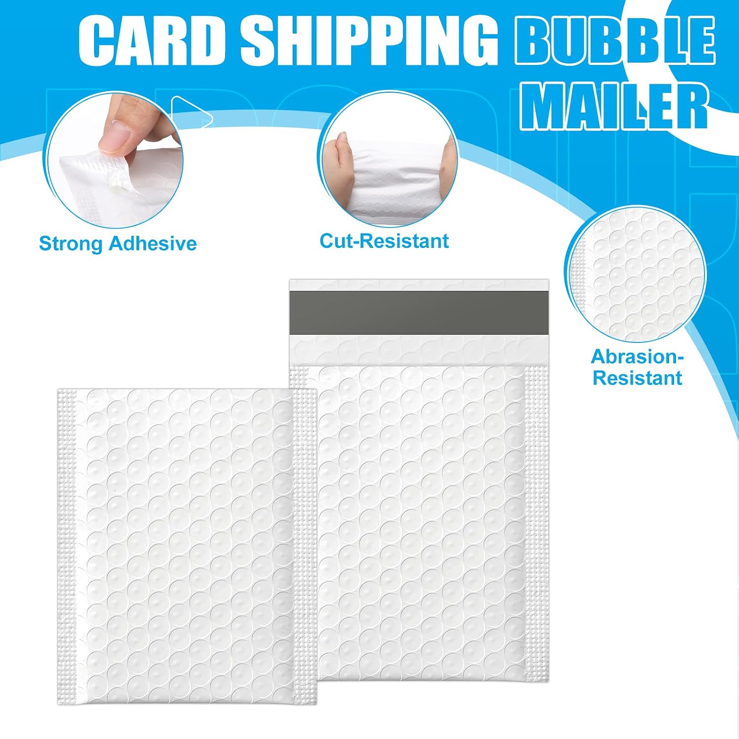 250 Pack Bubble Mailers 3.5 x 5 Inch Padded Envelopes Small Self Sealed Card Shipping Bubble Mailer Opaque Waterproof Padded Envelopes for Jewelry Makeup Gifts DIY Kits Business Supplies