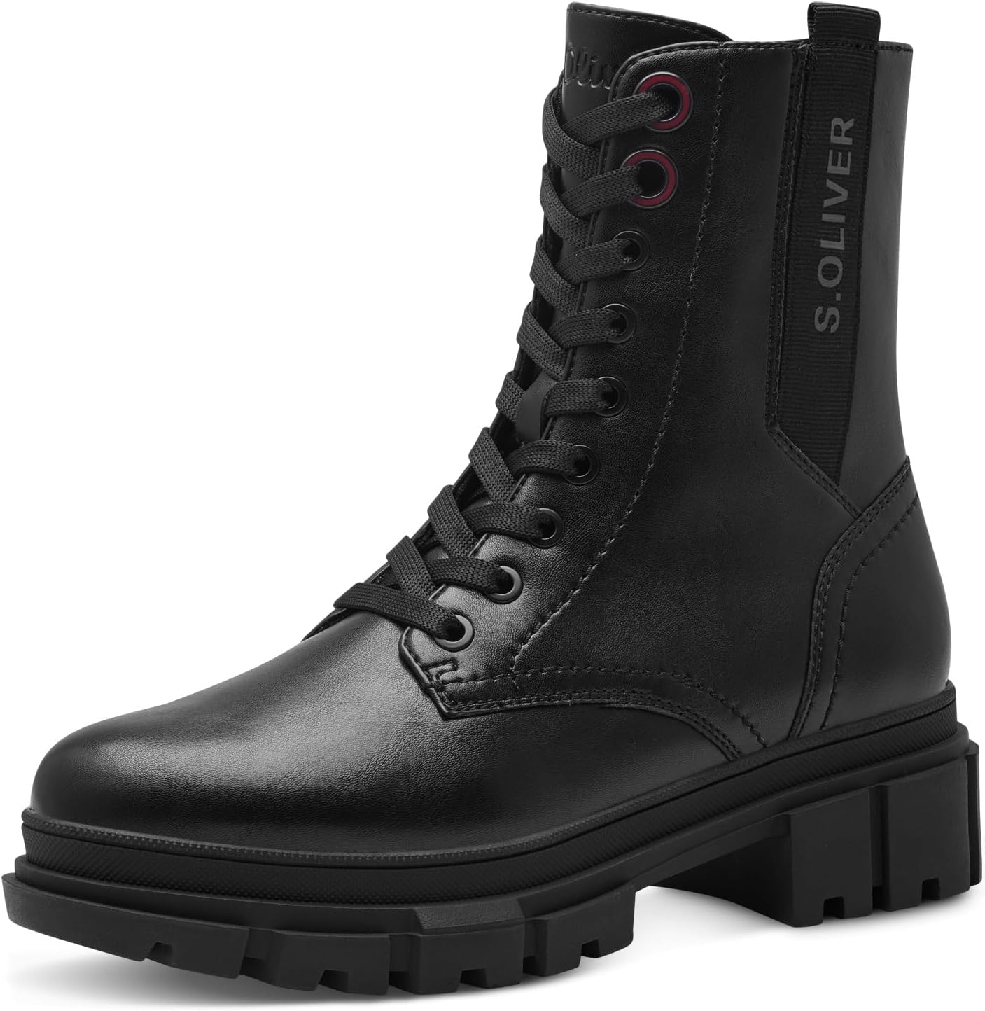 s.Oliver Dames Lace Boot Flat 5-25213-41 Enkellaarsjes, Brons, 37 EU