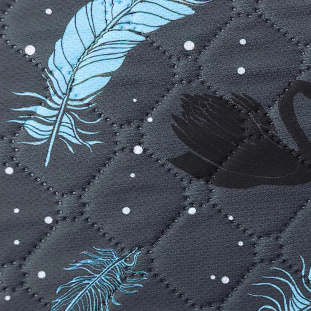 Chickwin Reusable Pee Pads for Dogs, Washable Feather Print Dog Wee Wee Pads Non Slip Potty Pads, Absorbent Puppy Pads for Potty, Crate, Playpen, Bed, Sofa (35"x59"(Pack of 2),Peacock Pattern)