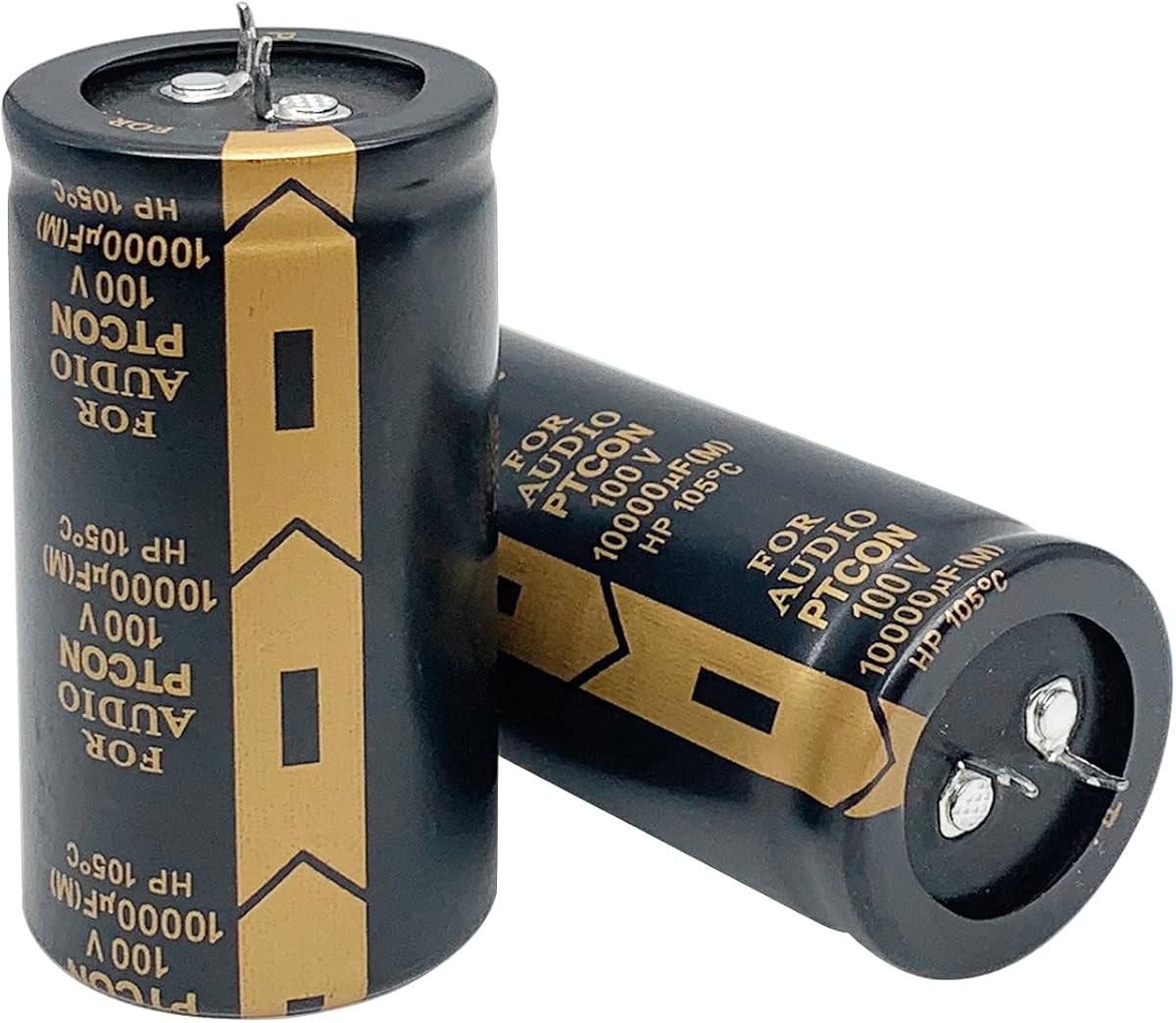 2pcs 100V 10000uF Aluminum Electrolytic Capacitors, 35x70mm