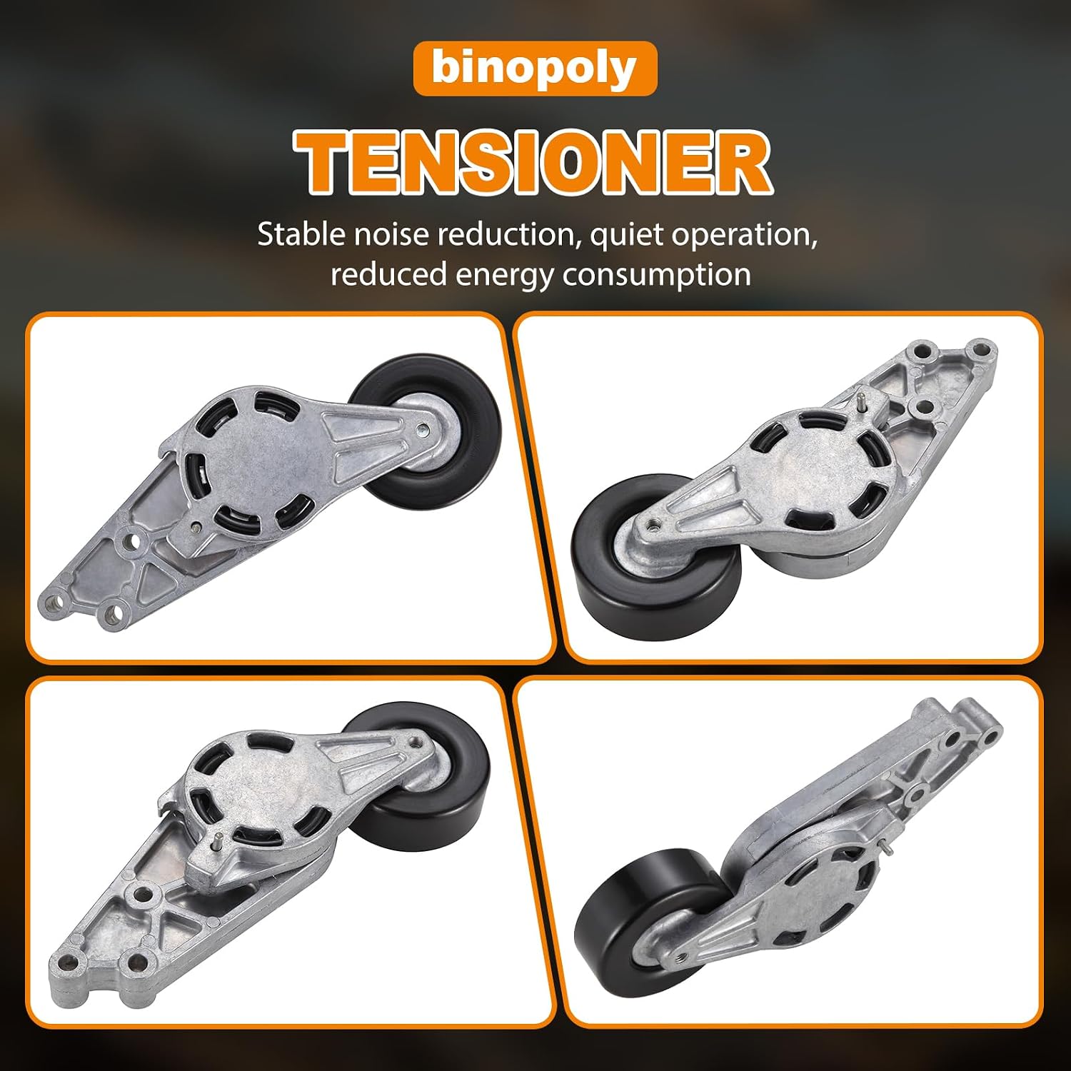 binopoly 38207 Drive Belt Tensioner Assembly With Pulley For Audi A4 05-08 2.0 L/A4 02-06 1.8 L OE#89332 06B903133A 06B903133 06B903133E 06B903133D