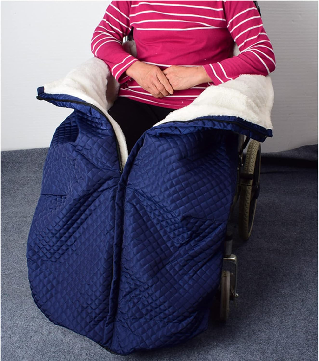 車椅子用ブランケット 暖かいカバー 冬用 快適 防水 フリース裏地 手動・電動車椅子にユニバーサルフィット