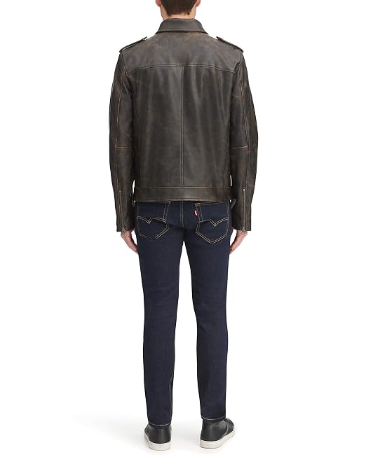 Buy Levi's Men's Faux Leather Motorcycle Jacket , Black