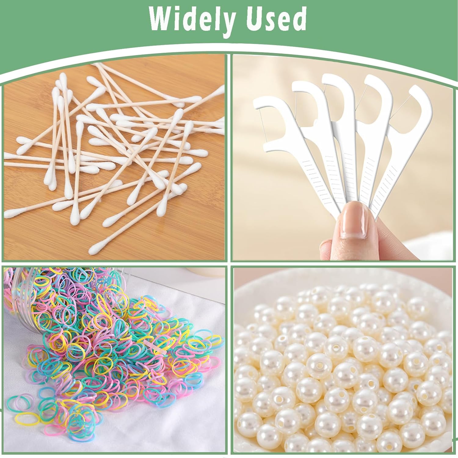 Cotton Swab Holder for Travel, 2 Pcs Portable Small Dental Floss Holder Empty Metal Cotton Ball Holder, Travel Floss Picks Case with Dustproof Lid for Cotton Swabs Hair Ties Floss, Black - Image 6