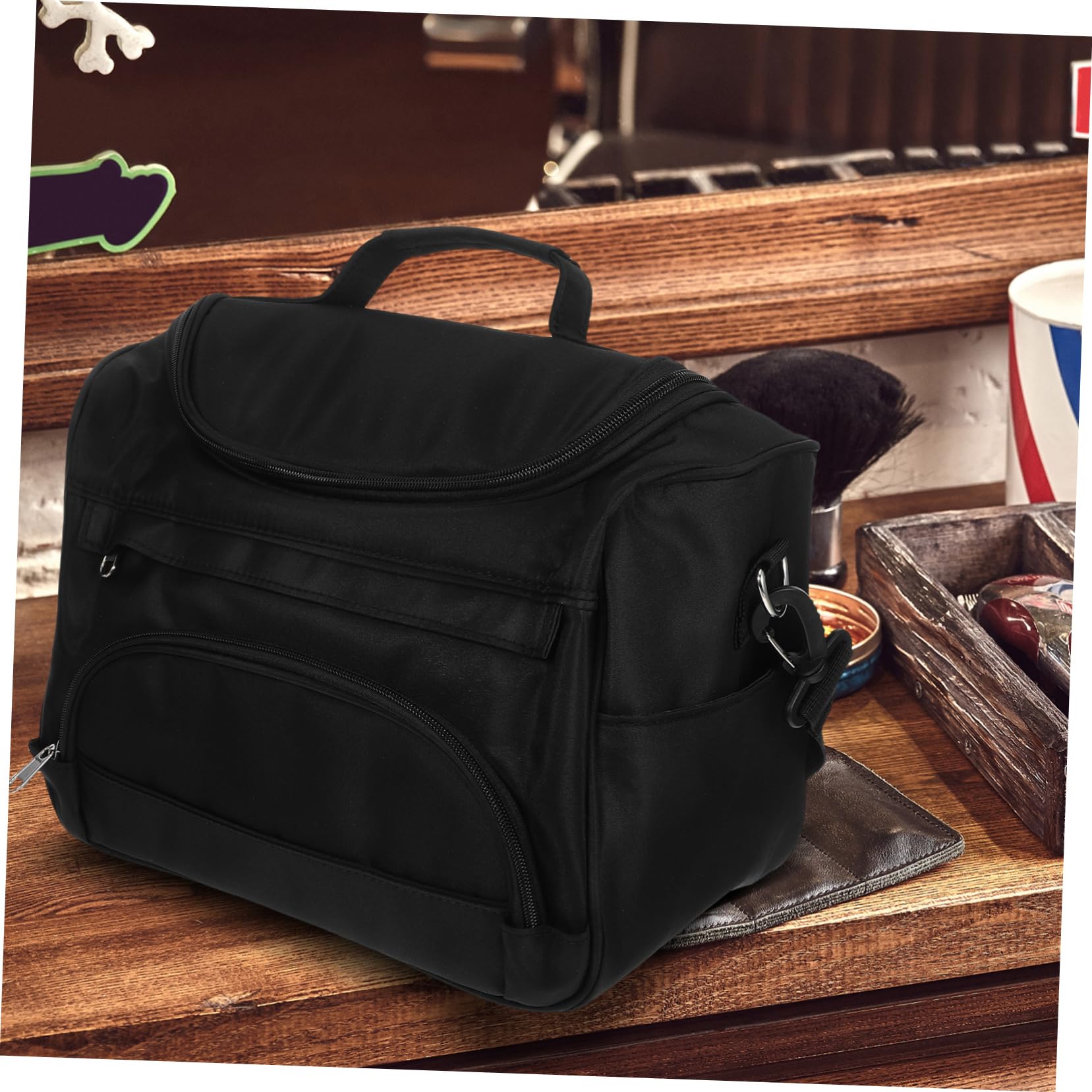 Borsa Porta Utensili per Parrucchiere Portatile Grande Capacità Nero
