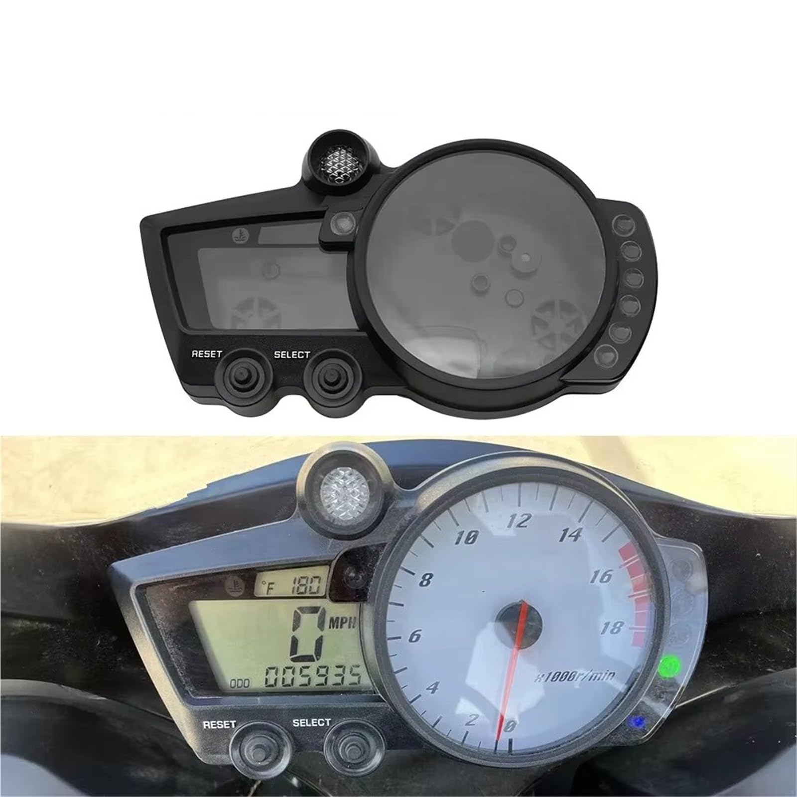 Marco Instrumento Compatible Con Yamaha Para YZF Para R1 R6 R6S Velocímetro Cubierta De La Carcasa Del Instrumento