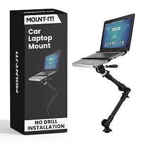 Mount-It Car Laptop Mount No-Drill Passenger Seat Laptop Stand for 12 15 4 Inch Laptops up to 9