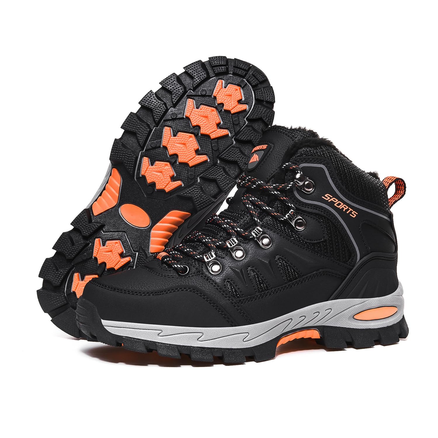 Littleplum Winterschuhe Herren Stiefel Warm Gefüttert Winterstiefel rutschfest Outdoor Wanderschuhe Schneestiefel