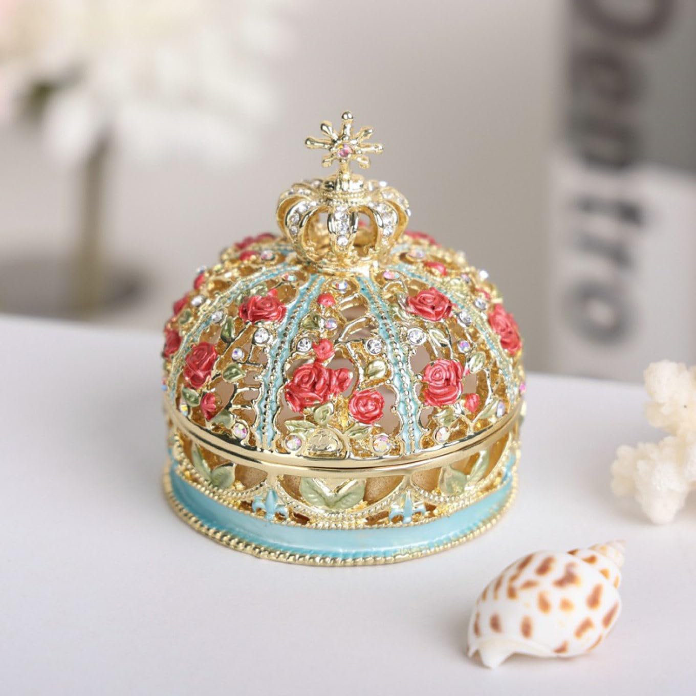 Amazon｜TMOQITO ジュエリーボックス ミニチュアクラウン 人気が