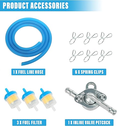 Miniatura 3 de Juego de mangueras de línea de combustible de gasolina, accesorios de automóvil, manguera de combustible de gas, abrazaderas de filtro de aceite,