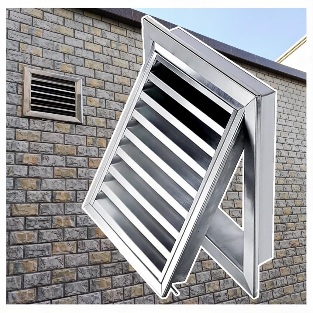 Grille de filtre à air de retour CVC couvercle inox 304