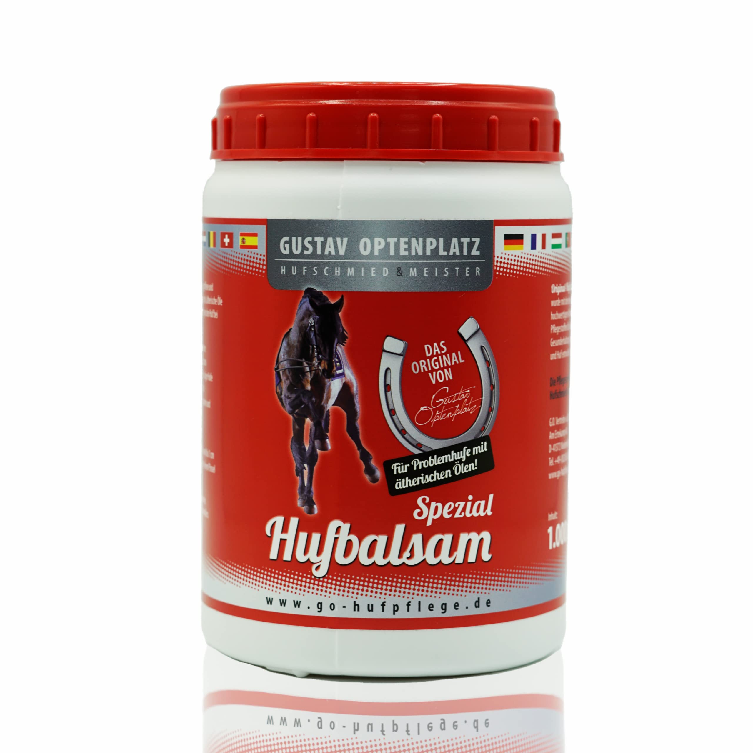 Hufbalsam Spezial farblos, Huffett für die tägliche Hufpflege mit pro Vitamin B5, Anti-Doping (1000ml)
