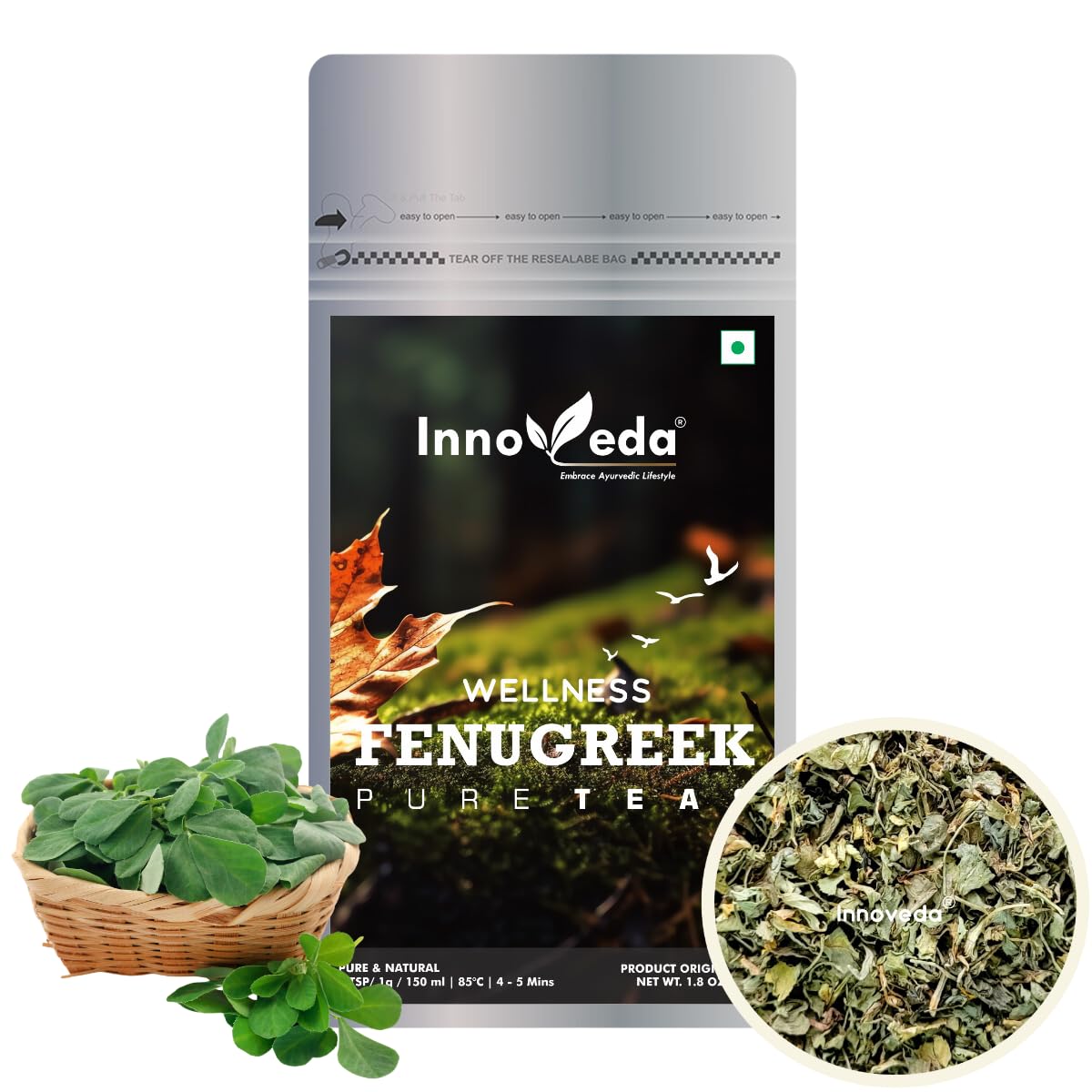 Fenugreek Leaf Tea For Nursing Mothers Iron Rich Healthy Bones 50 Cups (B0CCDPM7LC) Amazon Price History, Amazon Price Tracker