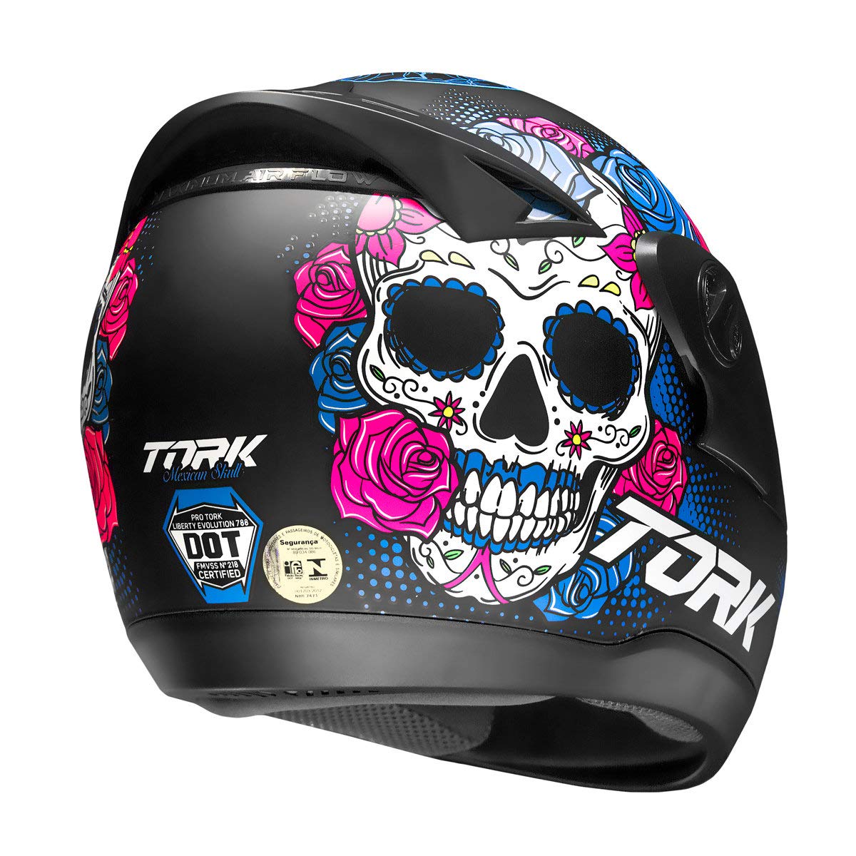 CAPACETE FECHADO PRO TORK EVOLUTION 788 G7 MEXICAN SKULL BRILHANTE