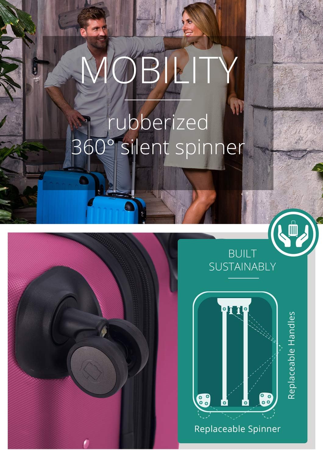 review Hauptstadtkoffer Suitcase, Camouflage, 65cm