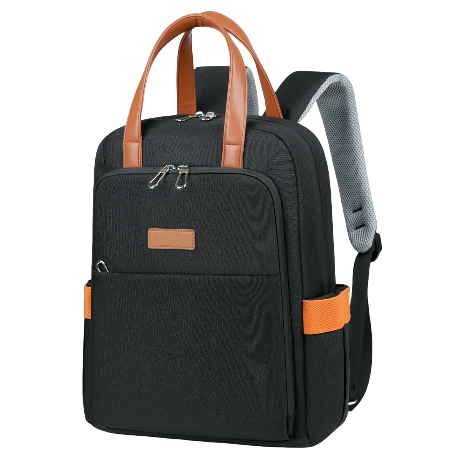 Zaino Scuola Uomo Donna, da Viaggio Piccolo con Tasca Antifurto, Lavoro Scuola, Azzurro-Nero