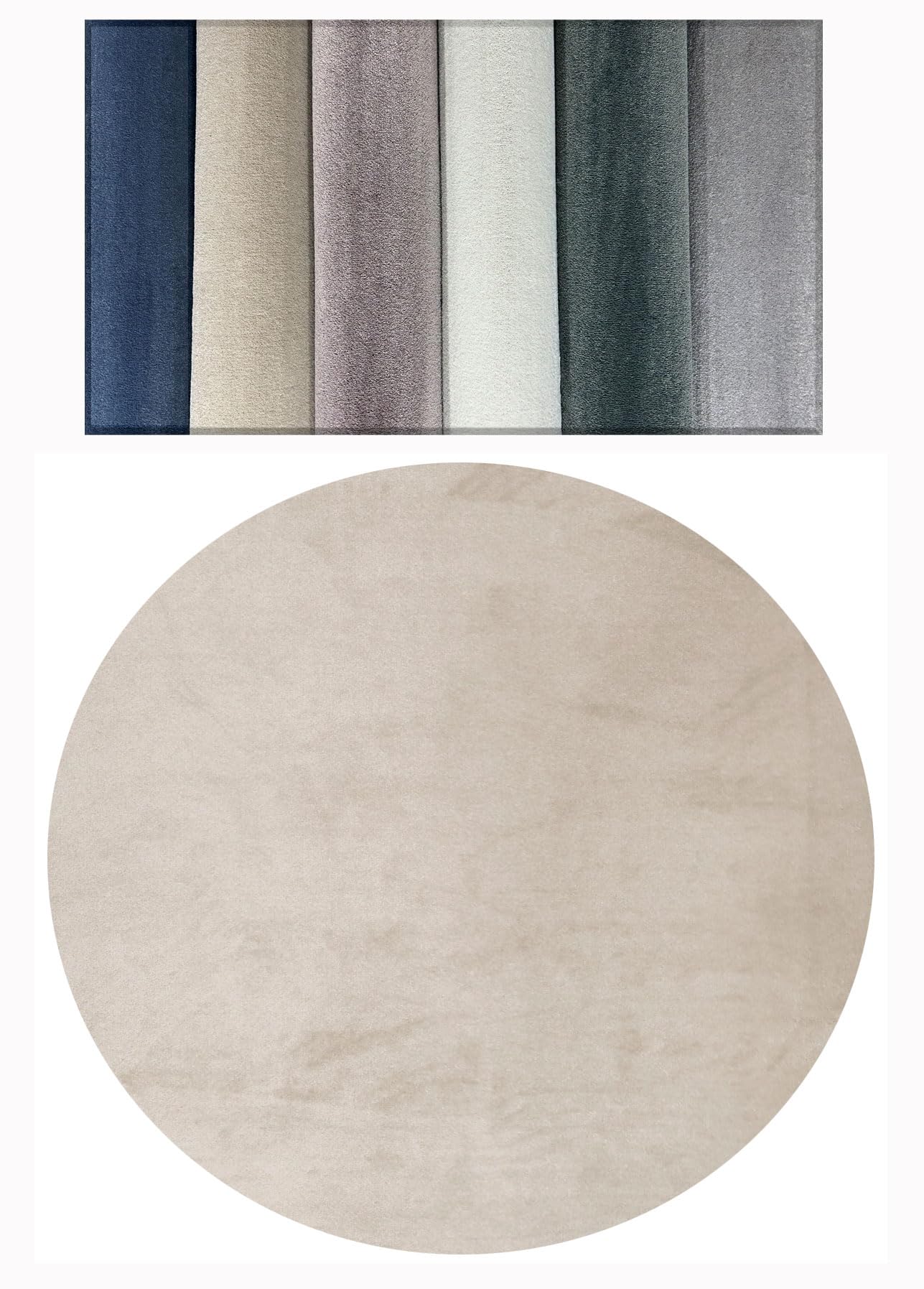 Tadi & Imperio1979 Alfombra Lisa Beige - Pelo Corto - Alfombra para salón Grande