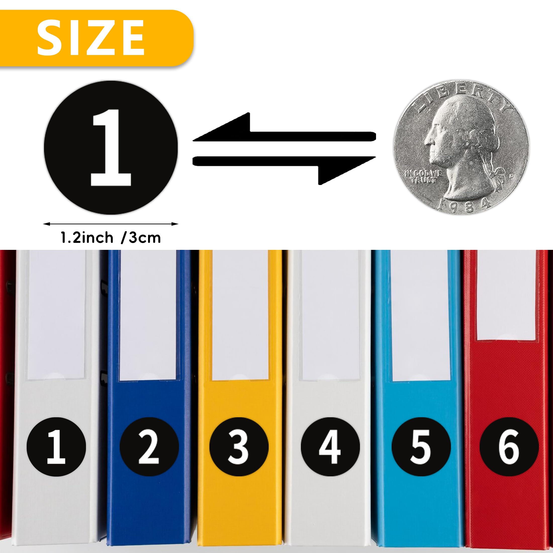 Amazon.com: 1-25 Consecutive Number Stickers, 1.2IN Self Adhesive