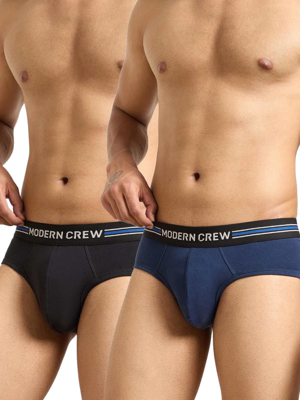 Modern Crew CoolSense Cotton Briefs for Men| Super Combed Cotton with Stretch, Stay 3 Degrees Cool & Fresh, Anti-Bacteri