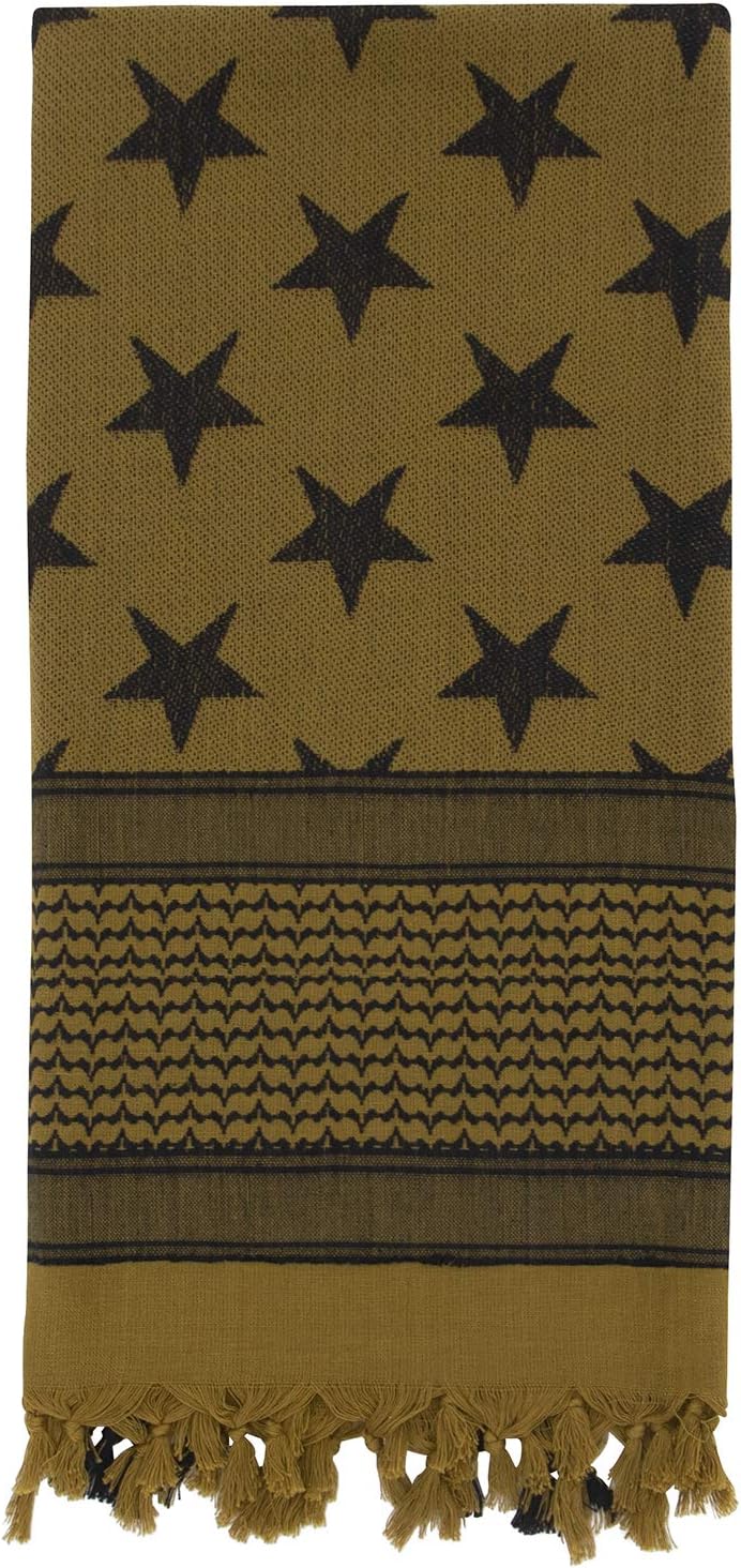 Rothco Stars and Stripes US Flag Shemagh Tactical Desert Keffiyeh Scarf