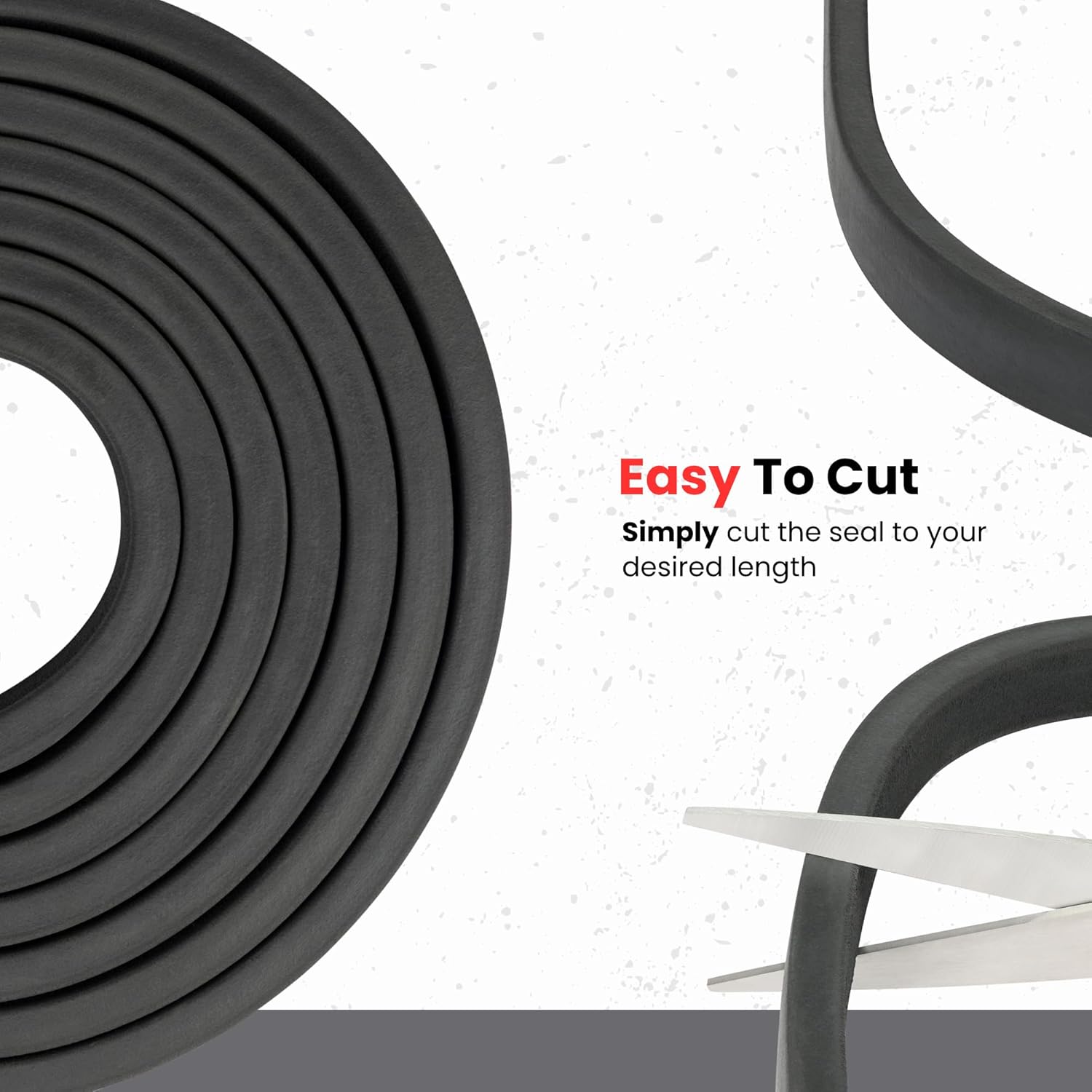 Sponge Rubber Seal 3/64" Height X 3/32" Width | Universal weatherstrip Extrusion Neoprene Strip (15 Feet)