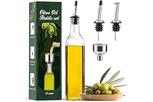 AOZITA 17oz Oil Dispenser for Kitchen, Your Culinary Maestro