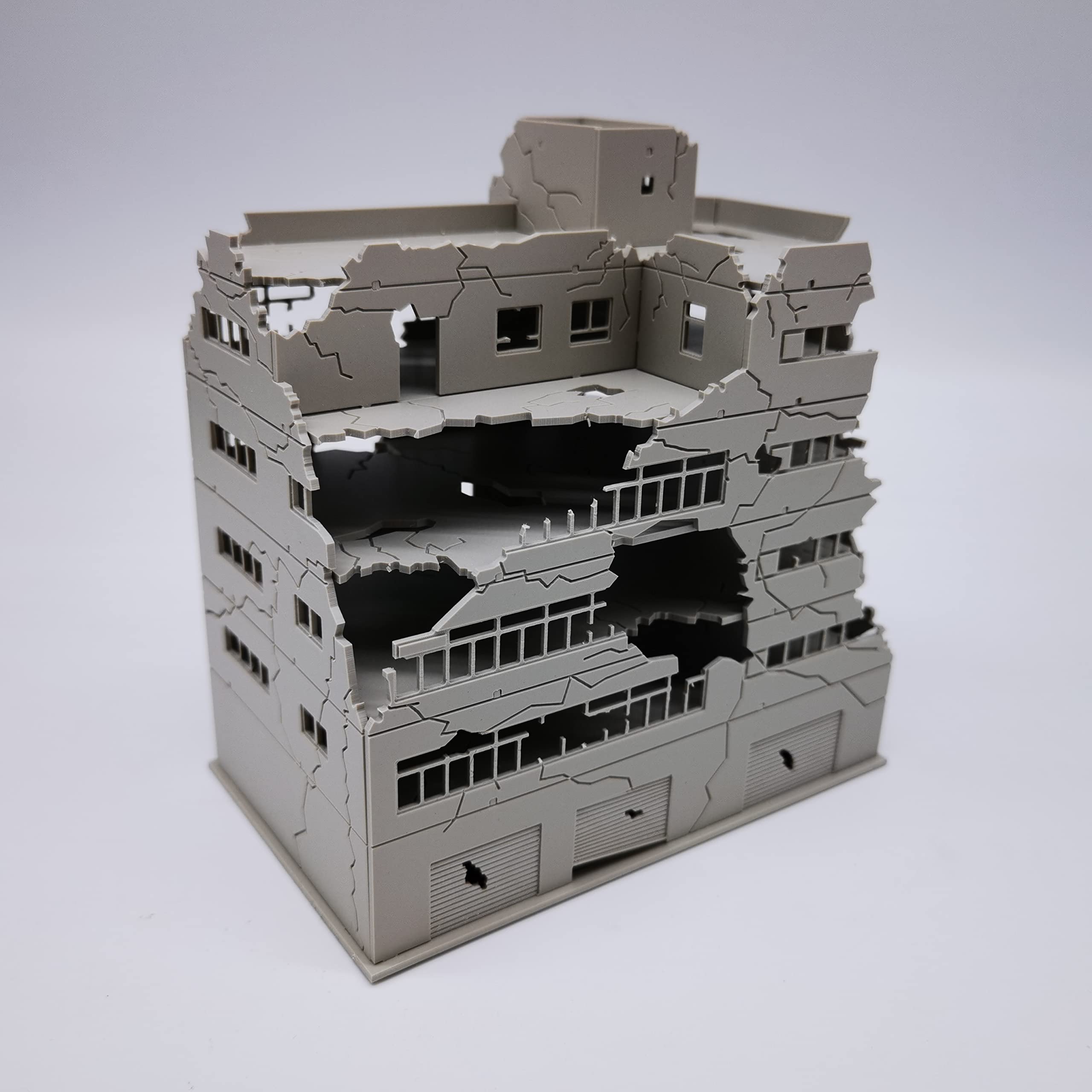 建築模型 Amazon | 1/144A 建築模型シーン 破壊された都市建築 ガンダムモデルに