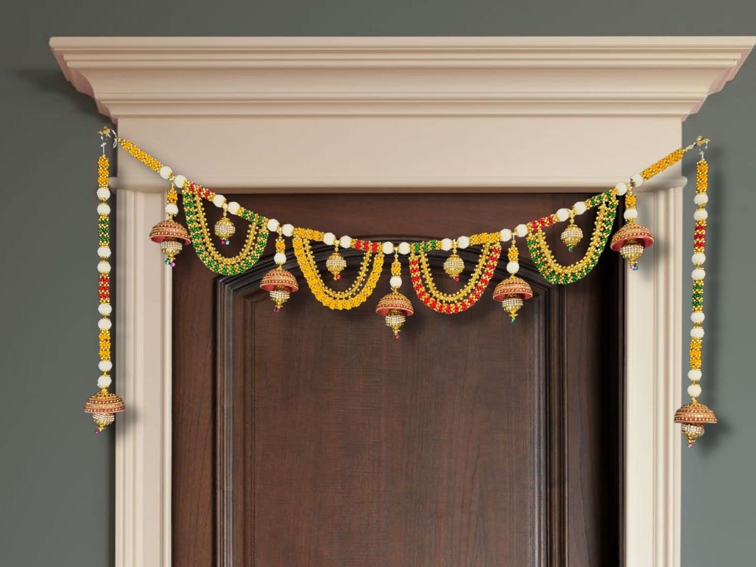 JH Gallery Handmade Plastic Beads Handmade Traditional Door Hanging/Bandarwal/Toran for Door, Traditional Bandarwal, Torans for Entrance Door Set for Door, 37" inch (Multicolor) (B09Y1YQR8H) Amazon Price History, Amazon Price Tracker