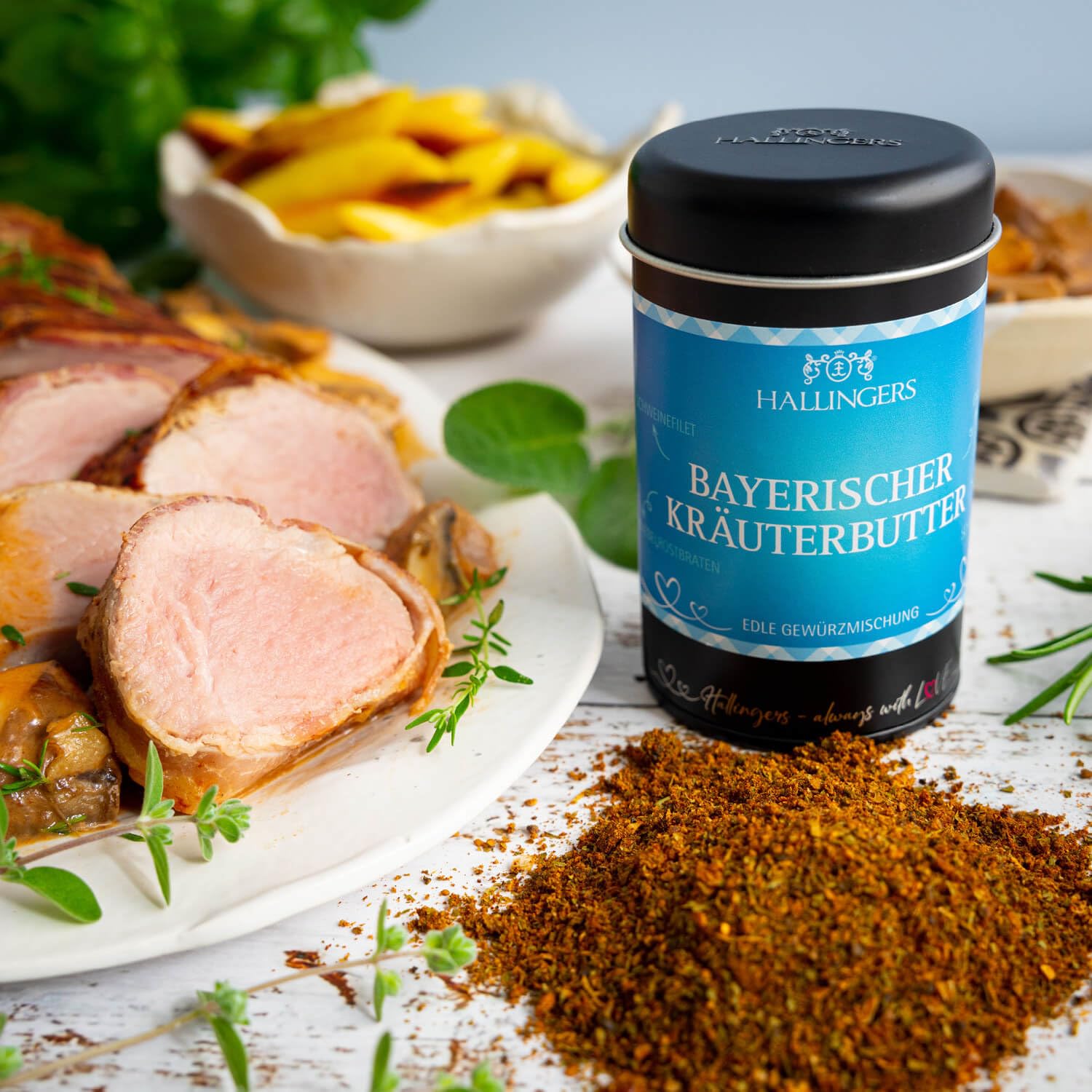 Hallingers Genuss Manufaktur Gewürz Geschenk-Set - Selektion unserer Besteller als Probierset in edlen Aromadosen & Tragetasche "Best of BBQ", Geschenkidee für Frauen Männer