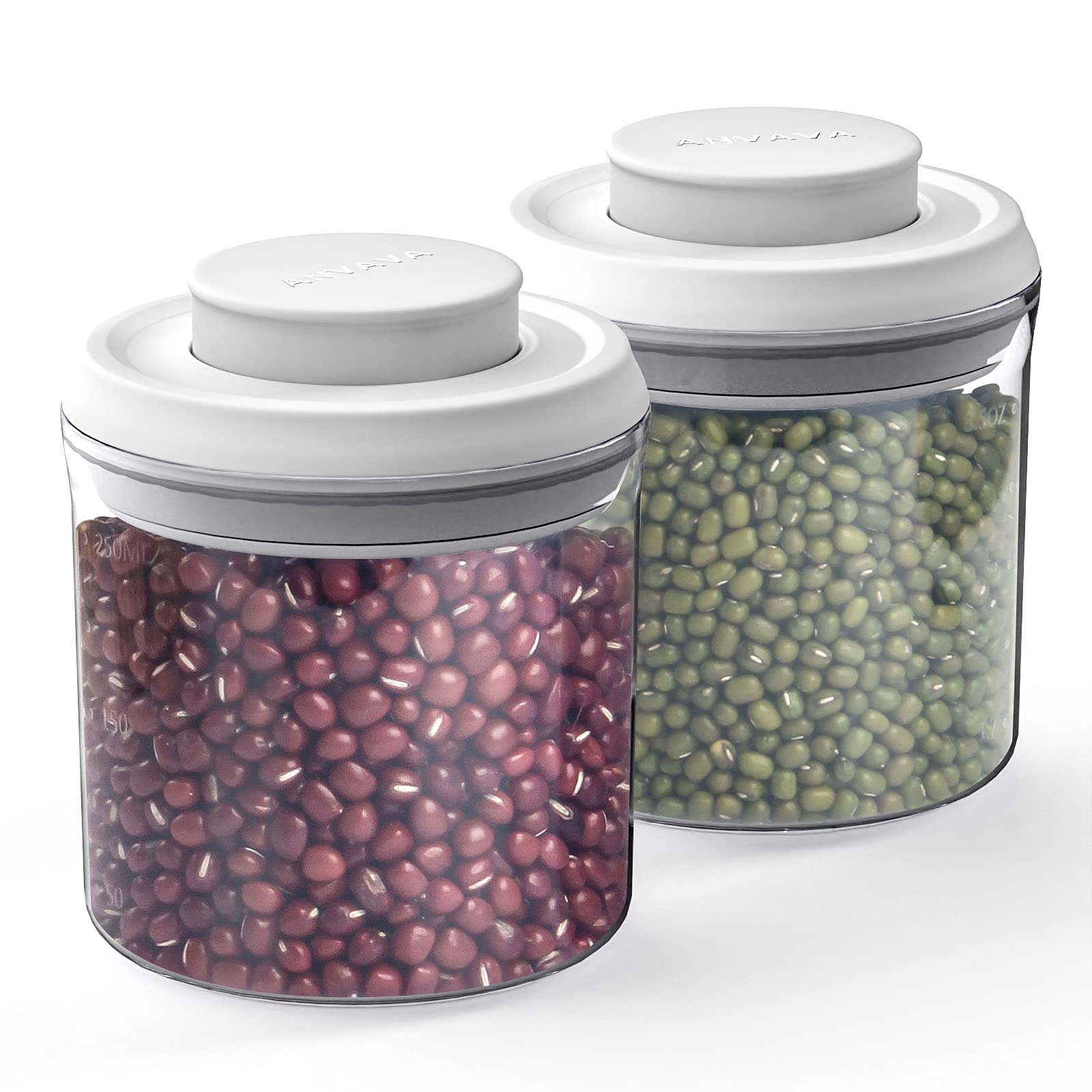 Buy Airtight Food Storage Container Set, ANVAVA 2 Pack 8 OZ 250 ml