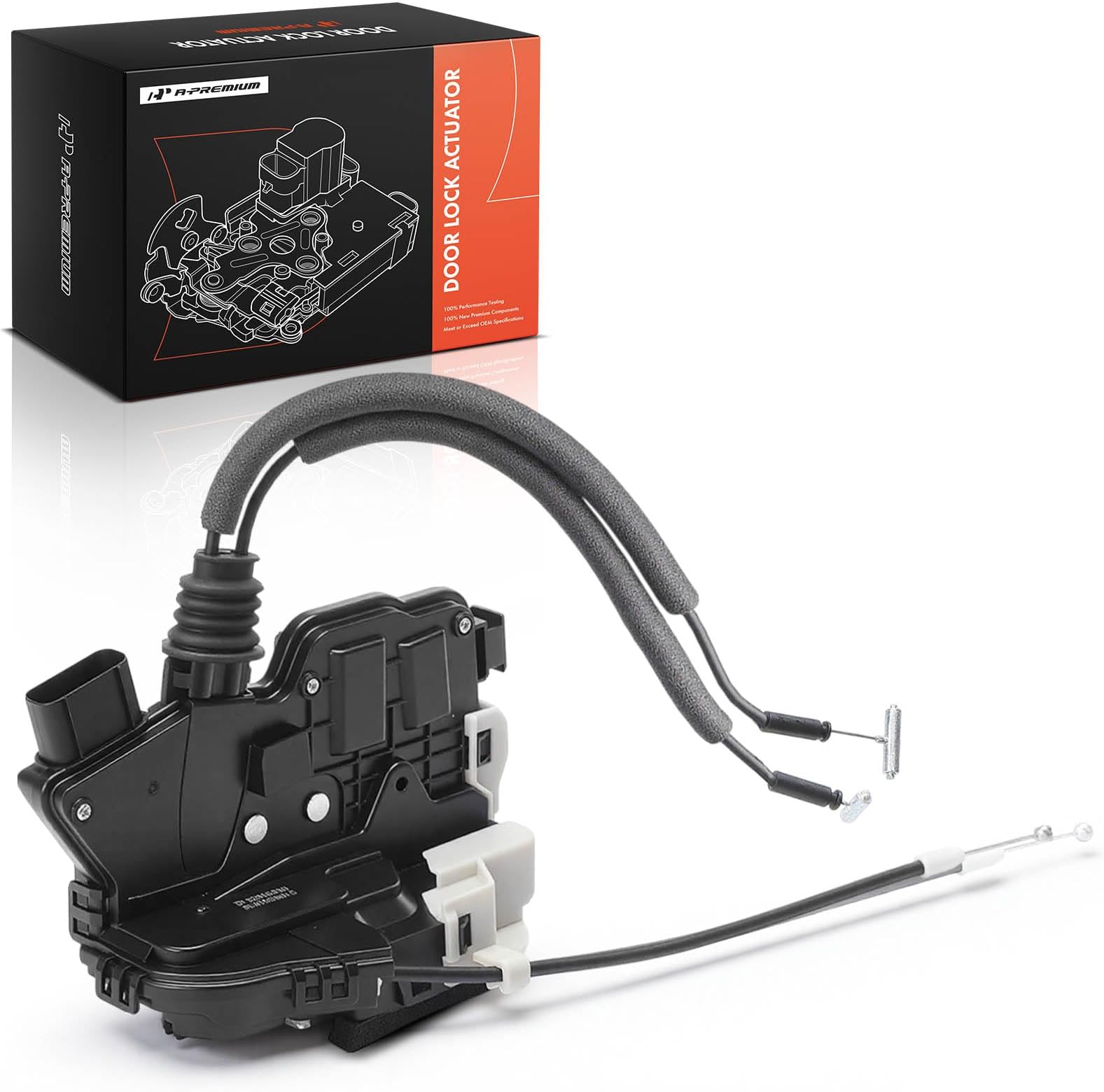 A-Premium Rear Left Driver Side Door Lock Actuator Compatible with Kia Sorento 2011 2012 2013 2014 2015, 4 Pins Door Latch Lock Actuator